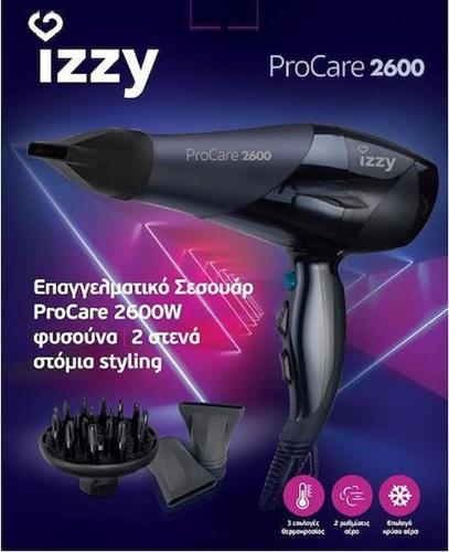 Izzy ProCare Επαγγελματικό Πιστολάκι Μαλλιών με Φυσούνα 2600W