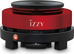 Izzy Q105 Επιτραπέζια Εστία Εμαγιέ Μονή Spicy Red