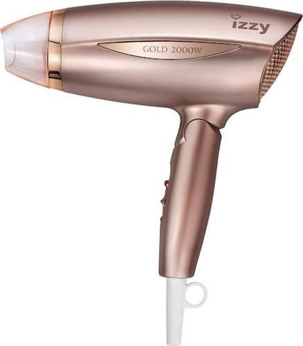 Izzy Rose Gold Πιστολάκι Μαλλιών Ταξιδίου 2000W