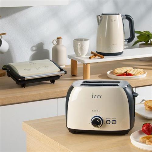 Izzy T-232 Creme Φρυγανιέρα 2 Θέσεων 800W Μπεζ