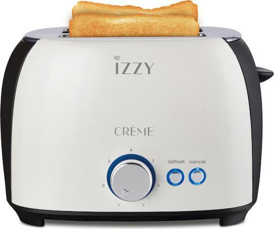 Izzy T-232 Creme Φρυγανιέρα 2 Θέσεων 800W Μπεζ