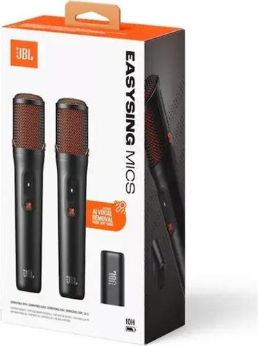 JBL EasySing Μικρόφωνα Karaoke Ασύρματα Σετ 2τμχ Μαύρο JBLEASYSINGMICS