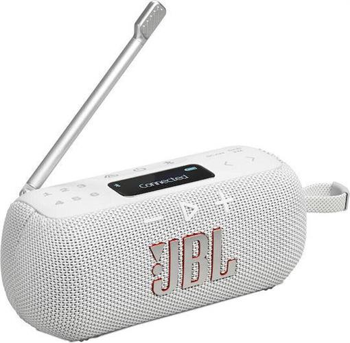JBL Tuner 3 Αδιάβροχο Ηχείο Bluetooth 7W με Ραδιόφωνο και Διάρκεια Μπαταρίας έως 15 ώρες Λευκό JBLTUNER3WHT