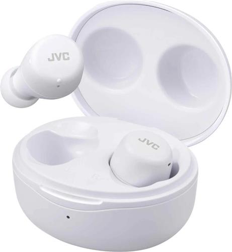 JVC 19-HAA6TWU Gumy Mini In-ear Bluetooth Handsfree Ακουστικά με Αντοχή στον Ιδρώτα και Θήκη Φόρτισης Λευκά