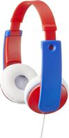 JVC Ενσύρματα On Ear Παιδικά Ακουστικά Κόκκινα 19-HAKD7RE