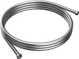 Karag Artemis Σπιράλ Ντουζ Inox 150cm Ασημί FB04716-IN