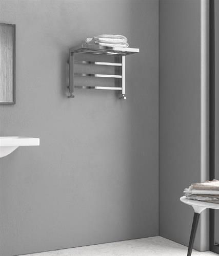 Karag Design 1 Πετσετοκρεμάστρα Μπάνιου 35x50 Ασημί DESIGN1