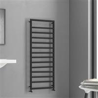 Karag Design 7 Πετσετοκρεμάστρα Μπάνιου 130x50 Μαύρη DESIGN7-1300-B