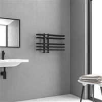 Karag Dora Πετσετοκρεμάστρα Μπάνιου 70x40 Μαύρη DORA-N