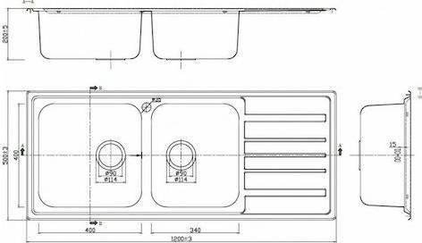 Karag Ένθετος Νεροχύτης Inox Σατινέ Μ120xΠ50cm Ασημί BL822
