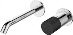 Karag Joan Σετ Μίκτης & Στόμιο για Νιπτήρα Marmo Nero 24686-425A-MN