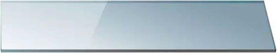Karag Mensole Επιτοίχια Ραφιέρα Μπάνιου Γυάλινη με 1 Ράφι 50x11x6cm 0650-99