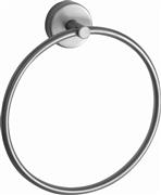 Karag Moderno Κρίκος Μπάνιου Μονός Ασημί 222099