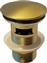 Karag Pop Up Ανοξείδωτη Βαλβίδα Νιπτήρα με Υπερχείλιση Χρυσή D101-OR