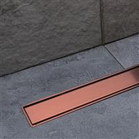 Karag Primo Ανοξείδωτο Σιφώνι Δαπέδου Rose Gold 65cm KPRI65-RS