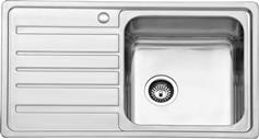 Karag Ένθετος Νεροχύτης Σατινέ Μ86xΠ50cm Inox BL 802