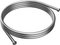 Karag Σπιράλ Ντουζ 120cm Gun Metal FB10106-GM