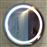 Karag Στρογγυλός Καθρέπτης Μπάνιου Led από Ανοξείδωτο Ατσάλι 53x53cm PIC012