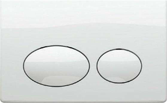Karag Tactile Πλακέτα για Καζανάκια Διπλής Λειτουργίας White P61-0130