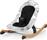 Kinderkraft Χειροκίνητο Relax Μωρού Finio Black-White για Παιδί έως 9kg KKBFINOBLK0000