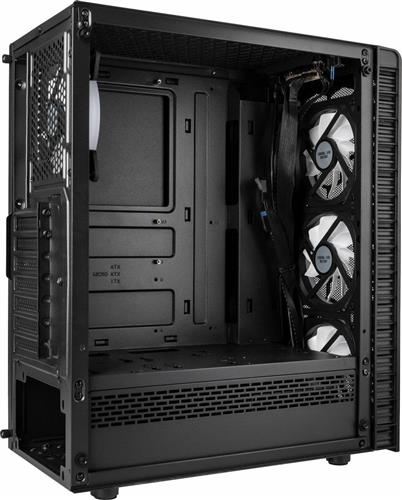 Kolink Observatory Lite Mesh Gaming Midi Tower Κουτί Υπολογιστή με Πλαϊνό Παράθυρο και RGB Φωτισμό Μαύρο 2.35.63.00.036