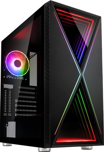Kolink Void X Gaming Midi Tower Κουτί Υπολογιστή με RGB Φωτισμό Μαύρο 2.35.63.00.037