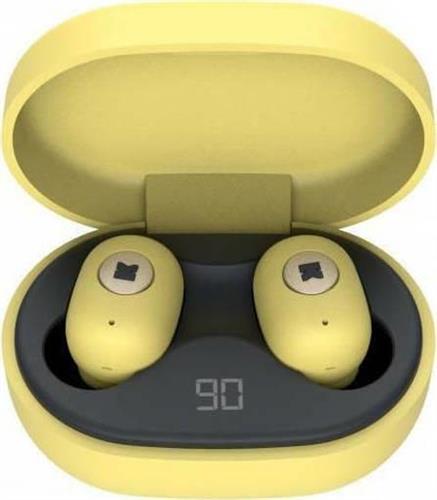 Kreafunk aBEAN In-ear Bluetooth Handsfree Ακουστικά με Θήκη Φόρτισης Fresh Yellow 17-KFLP16