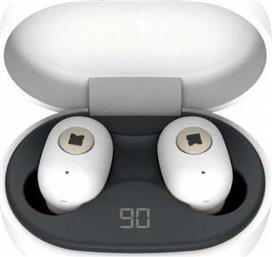 Kreafunk aBEAN In-ear Bluetooth Handsfree Ακουστικά με Θήκη Φόρτισης Λευκά 17-KFLP01