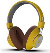 Kreafunk aBEAT Ασύρματα Bluetooth Over Ear Ακουστικά με 20 ώρες Λειτουργίας Κίτρινα