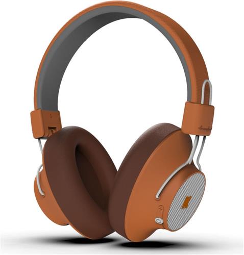 Kreafunk aBEAT Ασύρματα Bluetooth Over Ear Ακουστικά με 20 ώρες Λειτουργίας Πορτοκαλί