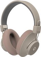 Kreafunk aBEAT Qi Ασύρματα Bluetooth Over Ear Ακουστικά με 30 ώρες Λειτουργίας Ivory Sand 17-KFLK19QI