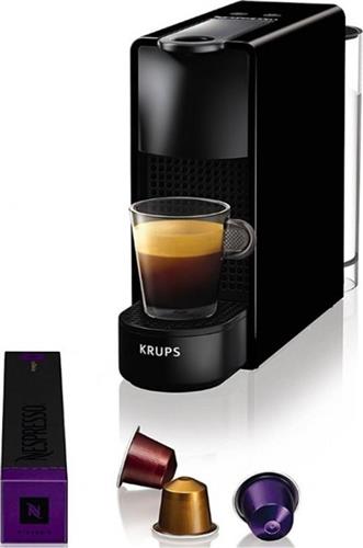 Krups Nespresso XN1108V Essenza Mini Καφετιέρα για Κάψουλες Original Μαύρη & 100 Ευρώ Επιστροφή ή Δώρο 50 Κάψουλες Nespresso
