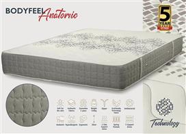 KS Kouppas Bodyfeel Technology Ημίδιπλο Ανατομικό Στρώμα 130x190x30cm με Ανεξάρτητα Ελατήρια 08.02.61-1