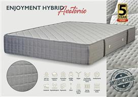 KS Kouppas Enjoyment Hybrid Ημίδιπλο Ανατομικό Στρώμα 130x190x30cm με Ανεξάρτητα Ελατήρια 08.02.71-1