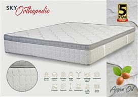 KS Kouppas Sky Arganoil Ημίδιπλο Ορθοπεδικό Στρώμα 120x200x30cm με Ελατήρια & Ανώστρωμα 08.02.110