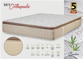 KS Kouppas Sky Bamboo Ημίδιπλο Ορθοπεδικό Στρώμα 120x200x30cm με Ελατήρια & Ανώστρωμα 08.02.120