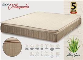 KS Kouppas Sky Διπλό Ορθοπεδικό Στρώμα 150x200x26cm με Ελατήρια, Aloe Vera & Ανώστρωμα 08.02.133