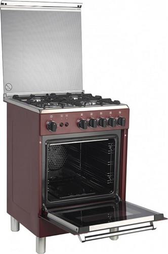 La Germania AMN6 4C 81 C VI GPL Κουζίνα 56lt με Εστίες Υγραερίου Π60cm Κόκκινη