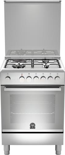 La Germania FTR6 2C1 91 D X GN Κουζίνα 65lt με Εστίες Φυσικού Αερίου & Ρεύματος Π60cm Inox