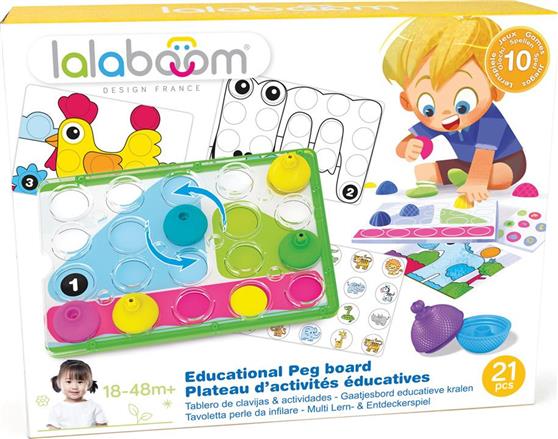 Lalaboom Educational Peg Board για 18+ Μηνών 1000-86150