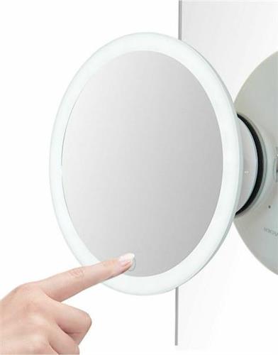 Lanaform LA131010 Μεγεθυντικός Στρογγυλός Καθρέπτης Μπάνιου Led από Πλαστικό 17x17cm Λευκός