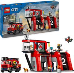 Lego City Fire Station With Fire Truck για 6+ ετών 60414