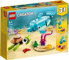Lego Creator 3-in-1: Dolphin & Turtle για 6+ ετών 31128