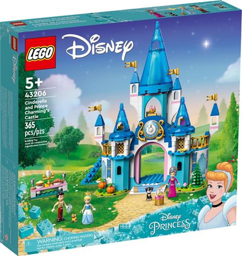 Lego Disney Cinderella and Prince Charming's Castle για 5+ ετών 43206