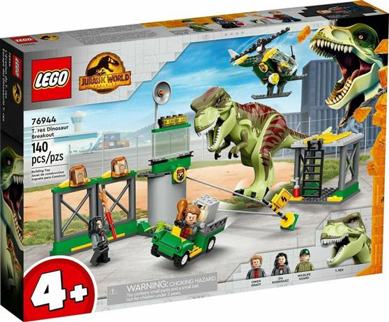 Lego Jurassic World T Rex Dinosaur Breakout για 4+ ετών 76944