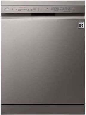 LG DF365FPS Ελεύθερο Πλυντήριο Πιάτων με Wi-Fi για 14 Σερβίτσια Π60cm Γκρι