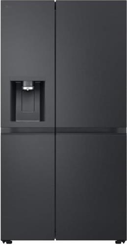 LG GSLE91EVAC Ψυγείο Ντουλάπα 628lt Total NoFrost Υ179xΠ91.3xΒ73.5cm Essence Black Steel