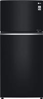 LG GTB744BMBZD Ψυγείο Δίπορτο 506lt Total NoFrost Υ180xΠ78xΒ70cm Μαύρο