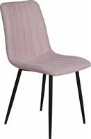 Liberta All Day Καρέκλες Τραπεζαρίας με Υφασμάτινη Επένδυση Dusty Pink Σετ 4τμχ 46x56.5x87cm 03-0634