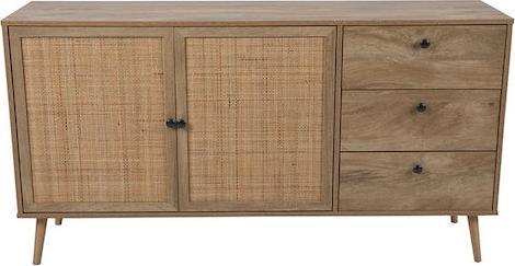 Liberta Ammos Μπουφές από Ξύλο με Συρτάρια Φυσικό 150x39x79cm 05-0469